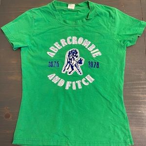 Abercrombie Green Large T-Shirt Fitted top